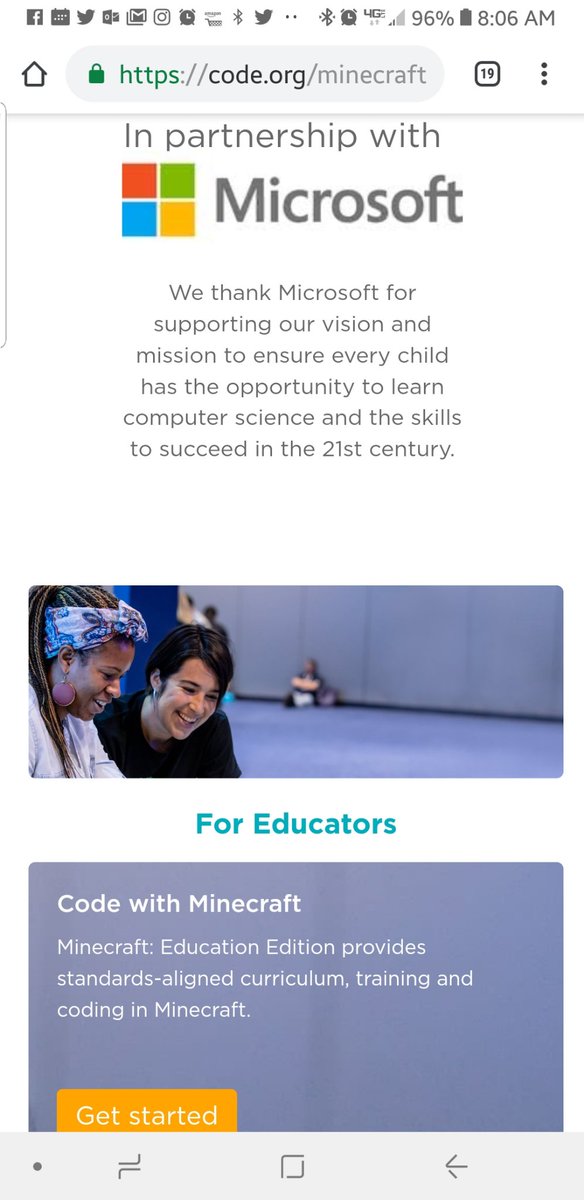 JonesWayEDU's tweet photo. Representing for all the educators who engage their student's through technology integration #hourofcode #minecraft...she ready! Teaching the Jones Way!!!!! @MicrosoftEDU @Minecraft @ISTE 2018 https://t.co/MPMDb3mSCL
