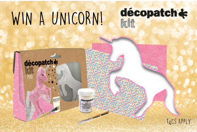 #WIN | On the fourth #12DaysofDécopatch, we're giving away three UNICORNS!
Here's your chance to win a crafty Décopatch mini kit. To enter:

1. Follow us
2. Retweet this #competition

T&amp;Cs: goo.gl/8TUNRf  🎁🦄