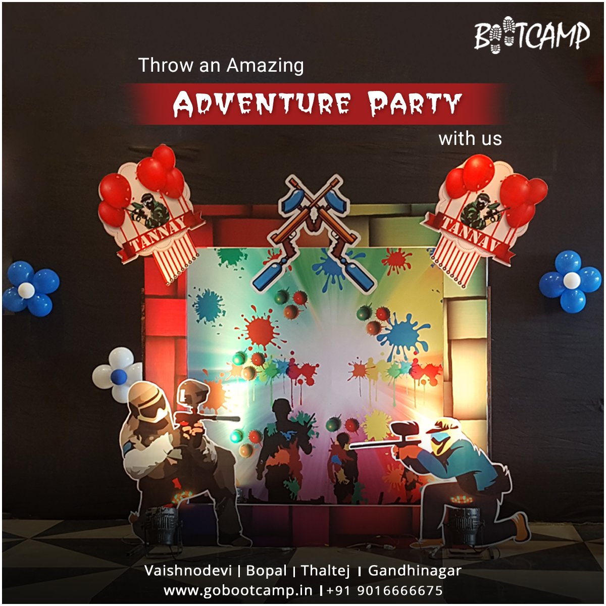 goobootcamp's tweet photo. Throw an Amazing Adventure Party with us

Book Your Birthday Parties with us and Get Mesmerizing Memories.

Book now: - 9016666675

#BirthdayCelebration #BirthdayFun #AdventureParty #Bootcamp https://t.co/kmU0zKoNTr