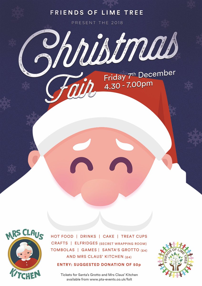 Can you help on Friday with the Christmas fair? We need more volunteers on the night to ensure we can run all the wonderful stalls we have planned. Just an hour of your time <a href="/limetreepa/">Lime Tree Academy</a>  #ThereIsNoPlaceLikeLimeTree