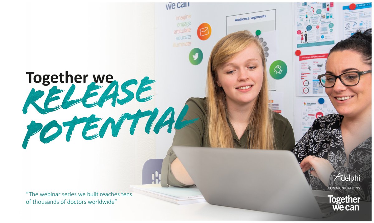 AdelphiComms's tweet image. #ReleasePotential #TogetherWeCan #MedComms
adelphicommunications.com/careers/