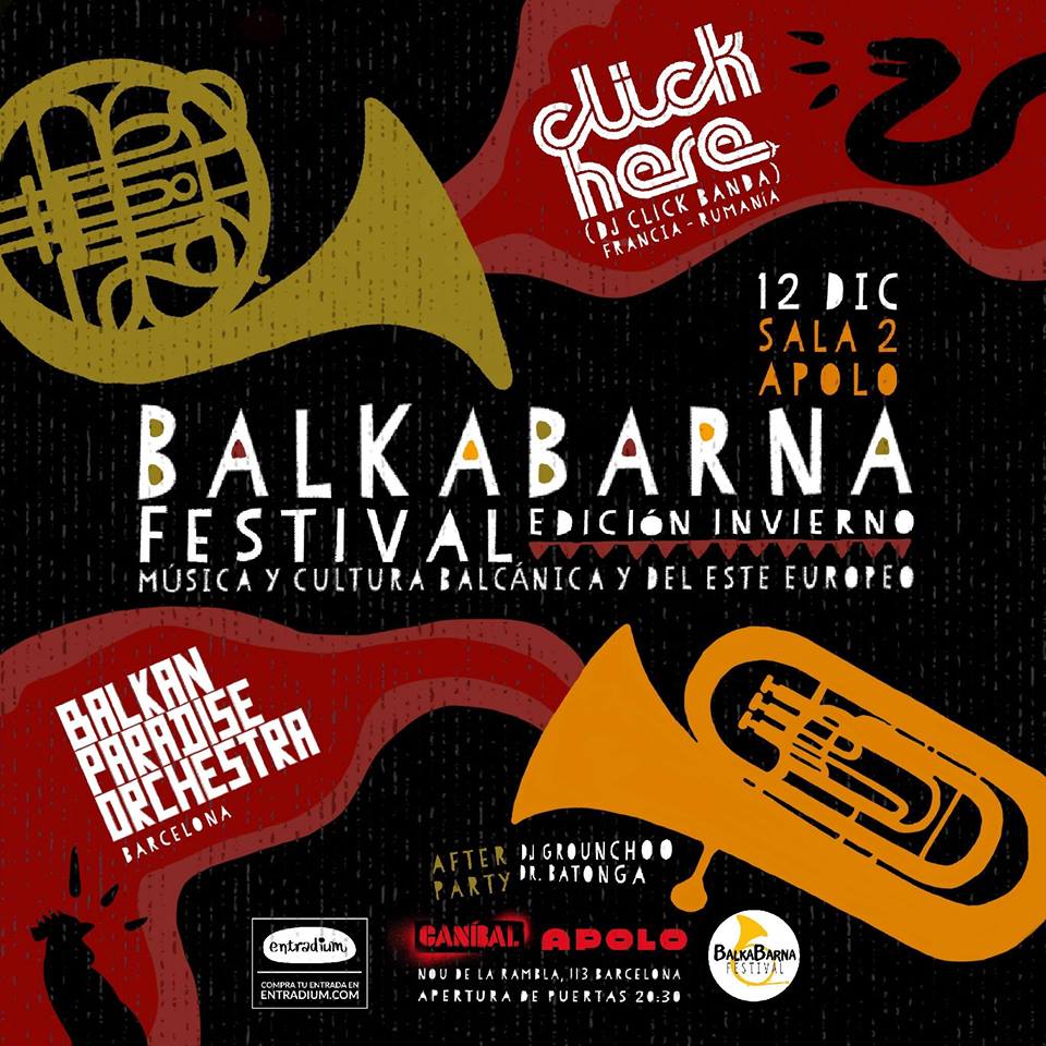 balkabarna's tweet photo. #BKBNFest Edición Invierno!!!
Conciertos de Click Here (@djclicknofridge band) y @bpobarcelona
Dj sets de @djgrounchoo y @DrBatonga

Miércoles, 12 de diciembre, 20.30 h, La [2] de @Sala_Apolo 
Entradas en https://t.co/3CpZa9q4IH
ℹ️ https://t.co/NHpIjLbgwX https://t.co/pdm8fvVDpV
