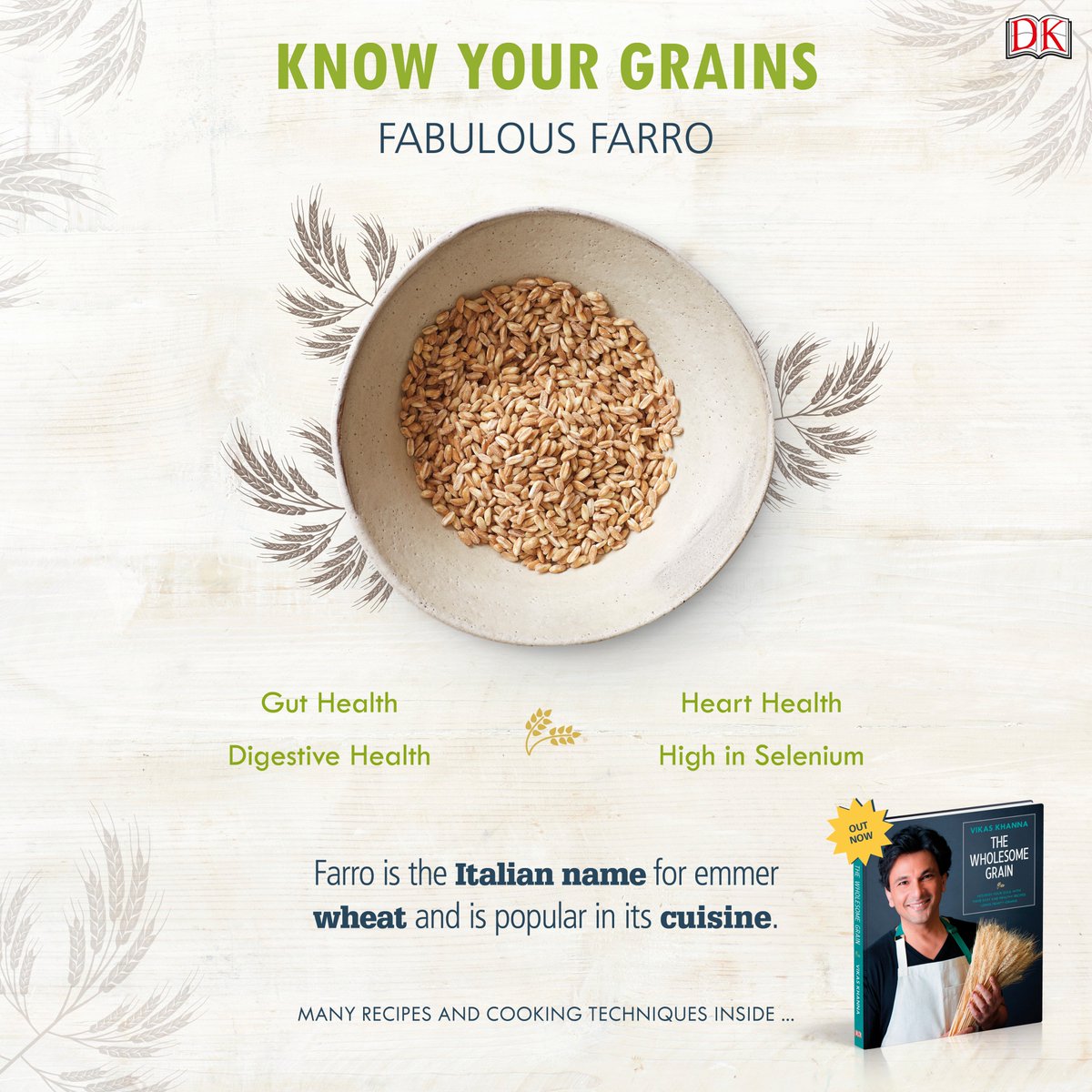 DKindia's tweet photo. The Wholesome Grain by @TheVikasKhanna ! Pre-order here : https://t.co/dd60qSyQHr #KnowYourGrains https://t.co/SwSkM5sR0D