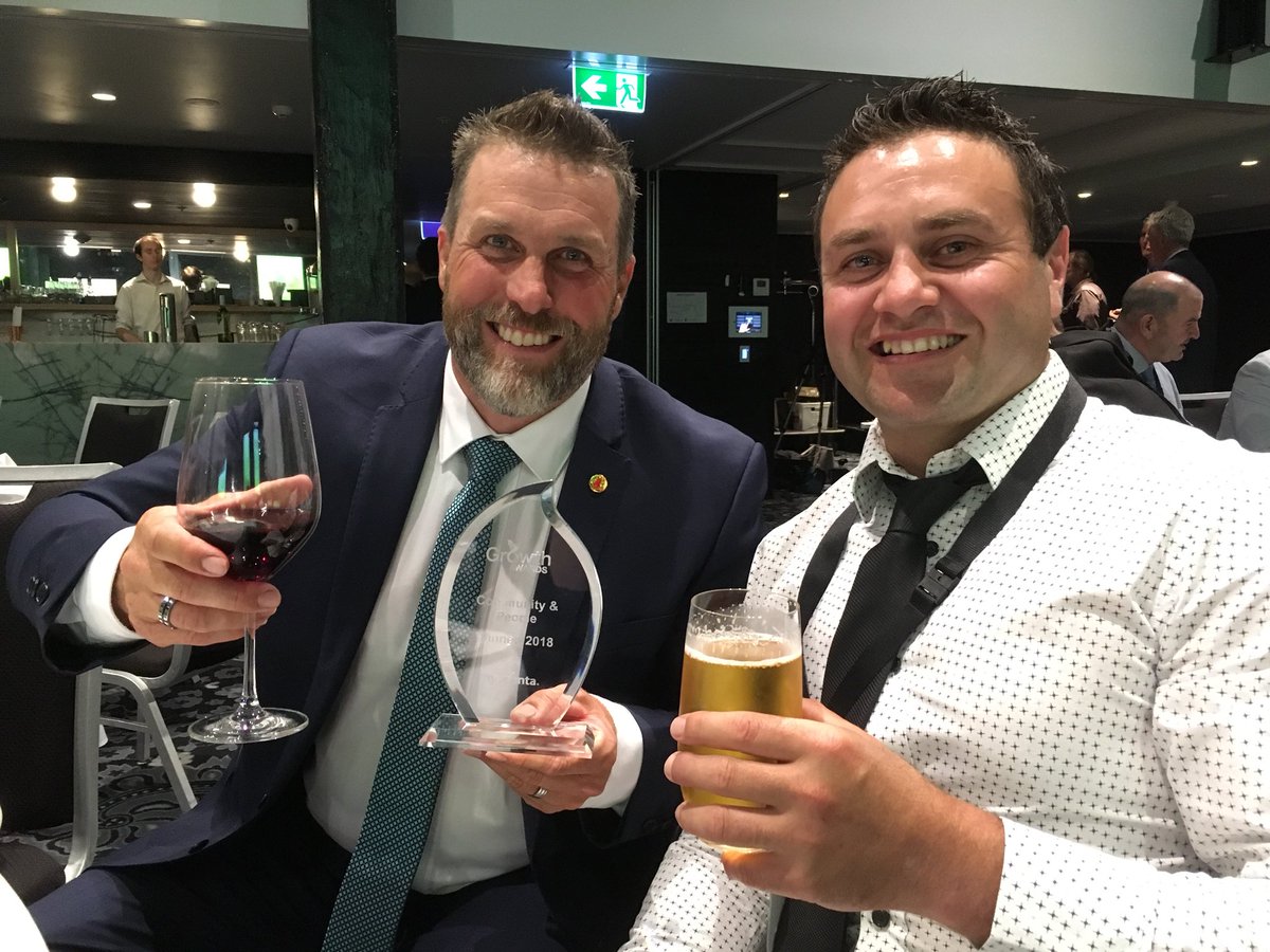 A big congrats and what a big year for Scott Samwell community and people #GrowthAwards2018  winner. Well done and well deserved.