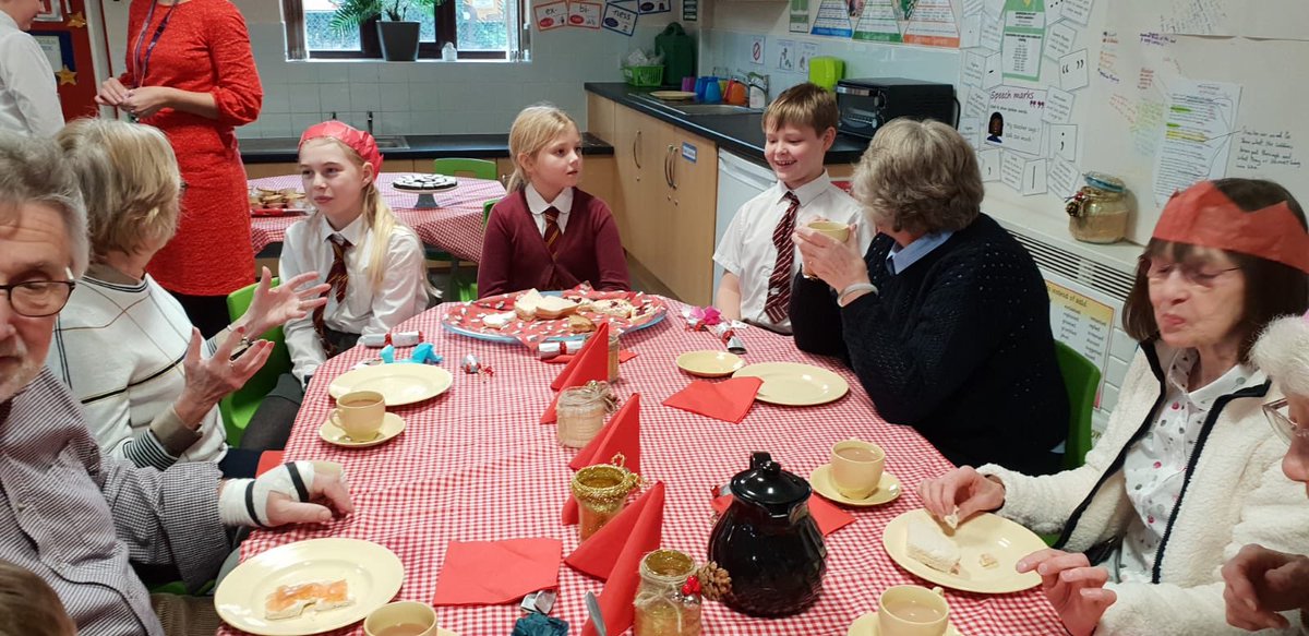 Afternoon tea with the Elderberry Group from Dobcross village x