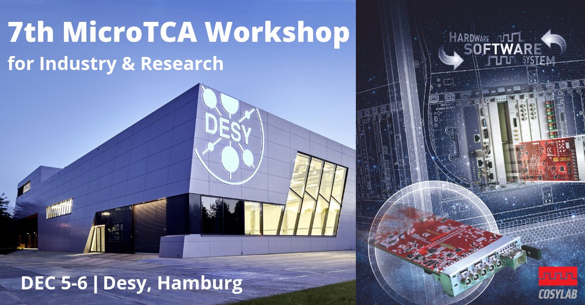 CosylabHQ's tweet image. Today and tomorrow, you can meet us at the #MicroTCA Workshop at @desynews, Hamburg. Stop by our booth to discuss our latest MicroTCA projects or for a sweet surprise :).