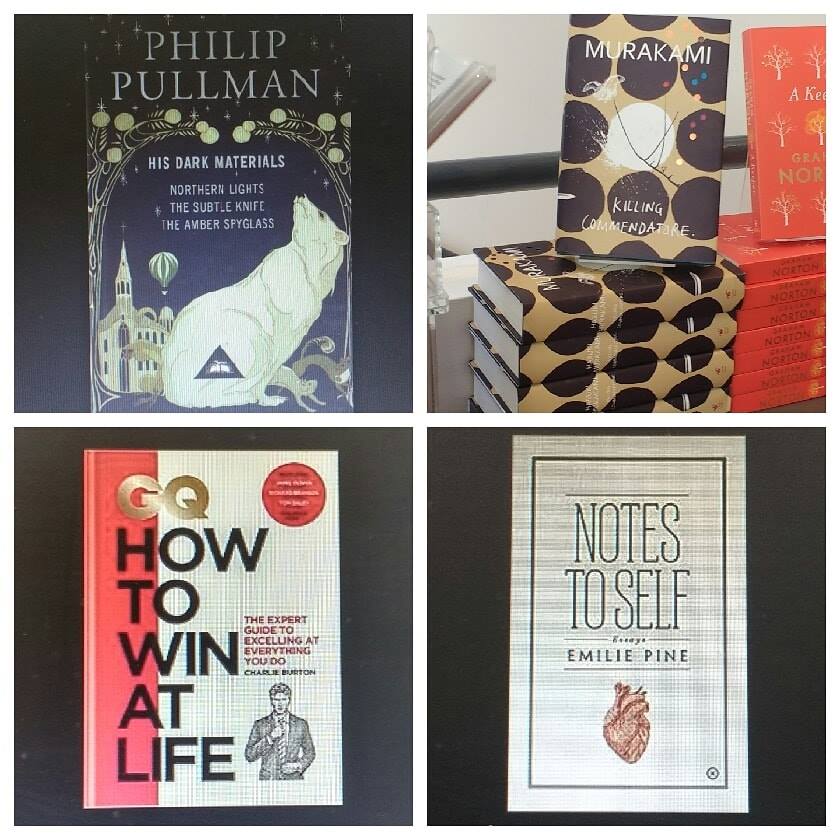 OMahonysBooks's tweet photo. It's Darren's turn with the #4ChristmasGiftsWishlist
#Somethingyouwant; His Dark Materials Trilogy @PhilipPullman #Somethingyouneed; Killing Commendatore #HarukiMurakami
#Somethingtowear; @gqwinatlife by @charlie_burton
#Somethingtoread; #NotestoSelf @emiliepine
#christmas2018 https://t.co/cVv0Gxa86K