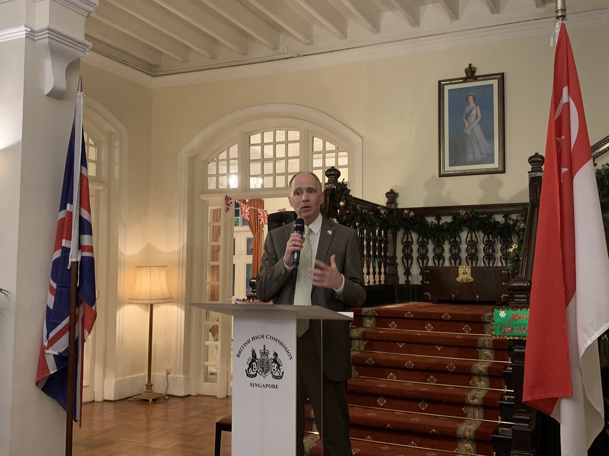 icpmesg's tweet photo. H. E. Mr Scott Wightmam, British High Comissioner to Singapore, welcoming delegates to Eden Hall and sharing about UK’s initiatives to addressing the plastic waste problem. #icpme https://t.co/E01Qt8Wv1M