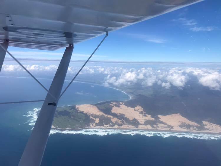 The #RAF100 #GBNZ expedition has arrived in NZ! 

We departed from Lord Howe Island this morning; after 6 hours over water, seeing no other soul except 2 freight ships, we were grateful to spot the sandy shores of the North Island! Now for a week of exploring NZ...