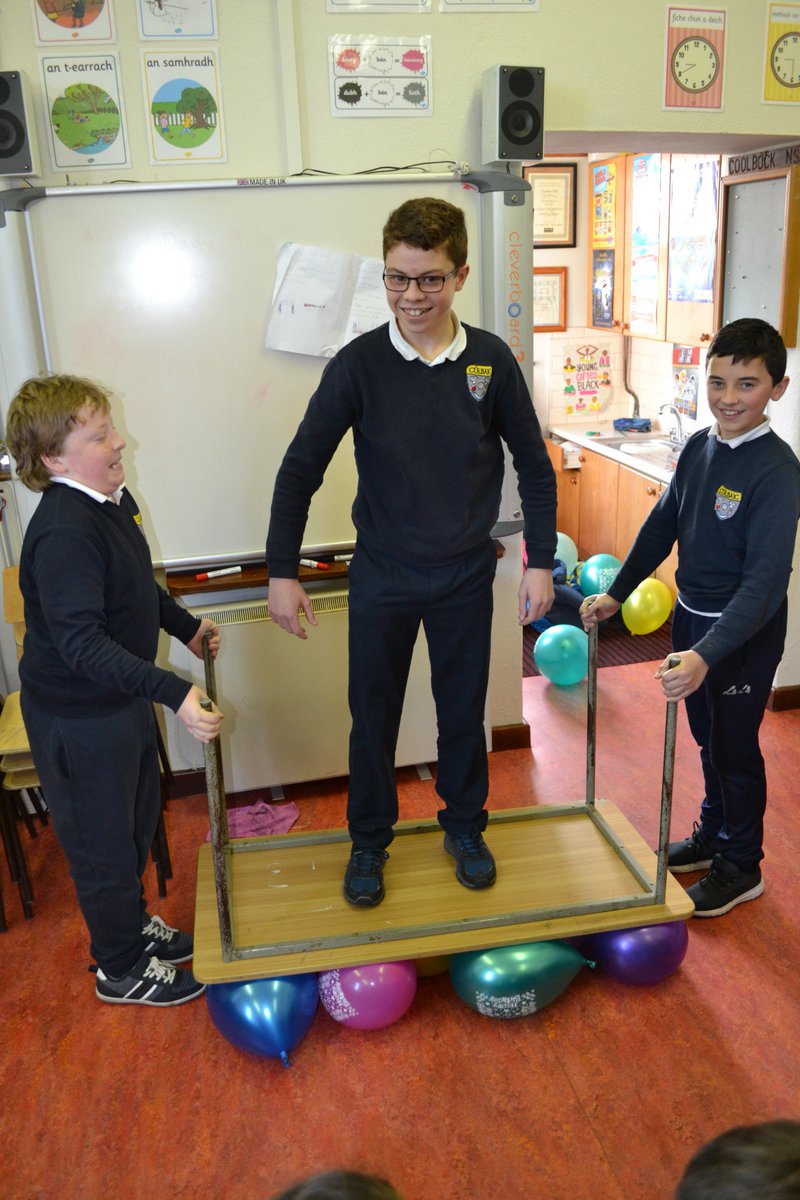 coolbockns's tweet photo. Who needs @ScienceWeek when you can have Science Month!! The pupils had great fun taking part in lots of interactive experiments for our Science Month. We promise, no children were harmed in the making of these experiments! #scienceweek2018 @PDSTSciences https://t.co/5woL6hYedc