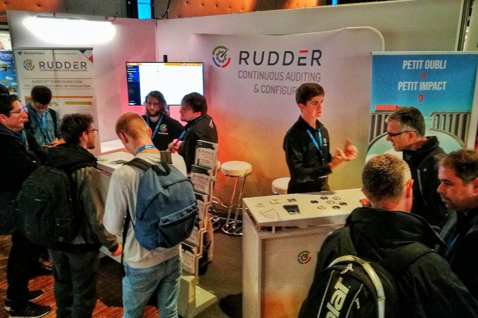 rudderio's tweet photo. Aujourd'hui et demain nous sommes présents au #OSSPARIS18 ! Venez nous rencontrer sur le stand C25, pour en savoir plus sur #Rudder et le #continuousconfiguration. Ne manquez pas nos talks demain -> tracks #Startup #OpenSource et Identité & #Cybersécurité https://t.co/LGuhsLbe2k