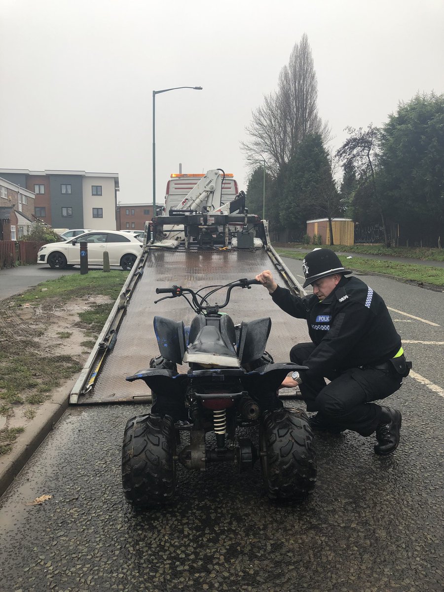 RuralsWMP's tweet photo. Quad bike seized this morning on Windward Way during #OperationIntercept https://t.co/t68w81Rp1X