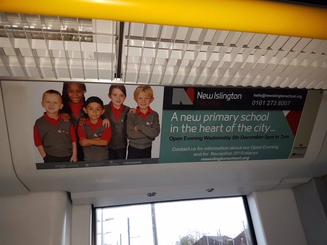 GroupLma's tweet photo. New Islington Free School Open Evening starts today between 5pm - 7pm.  There is still time to book your place by calling 0161 273 8007 or email hello@newislingtonschool.org to enquire about their Reception Places for 2019! @ExterionMediaUK @clearchanneluk https://t.co/qqi79uG0Pz