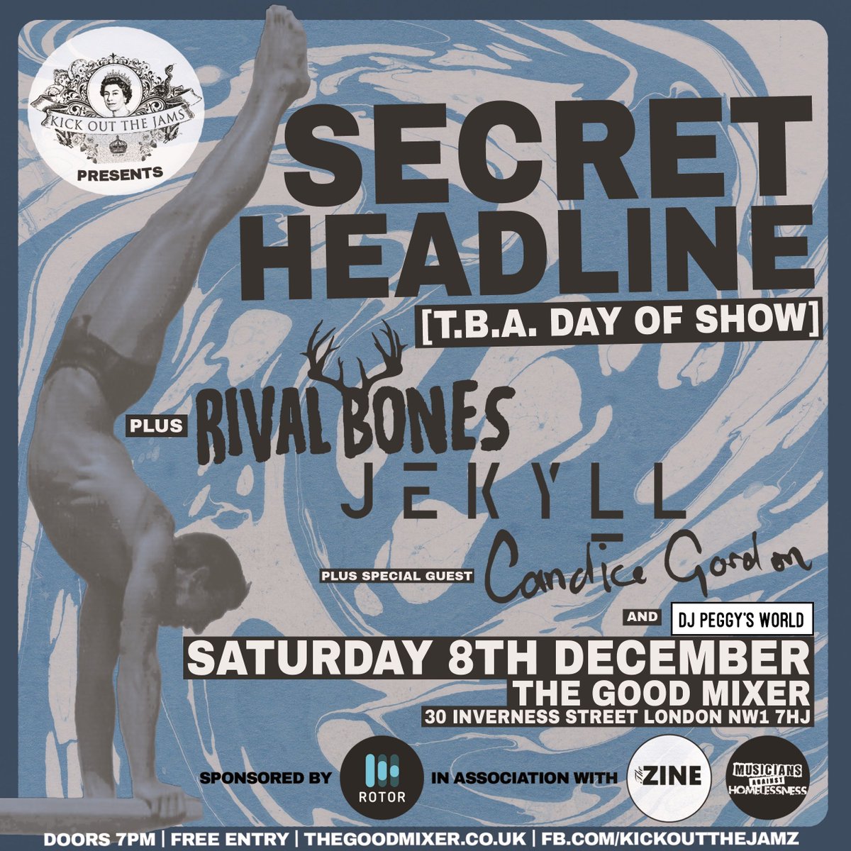 KikOutTheJams's tweet photo. What could possibly go wrong Kev? @RivalBones @Jekyllband @CandiceGordon @secretheadliner @goodmixerpub @thezineuk @MAH_Gigs @PeggyFromEarth https://t.co/TbJ2oS3a5W