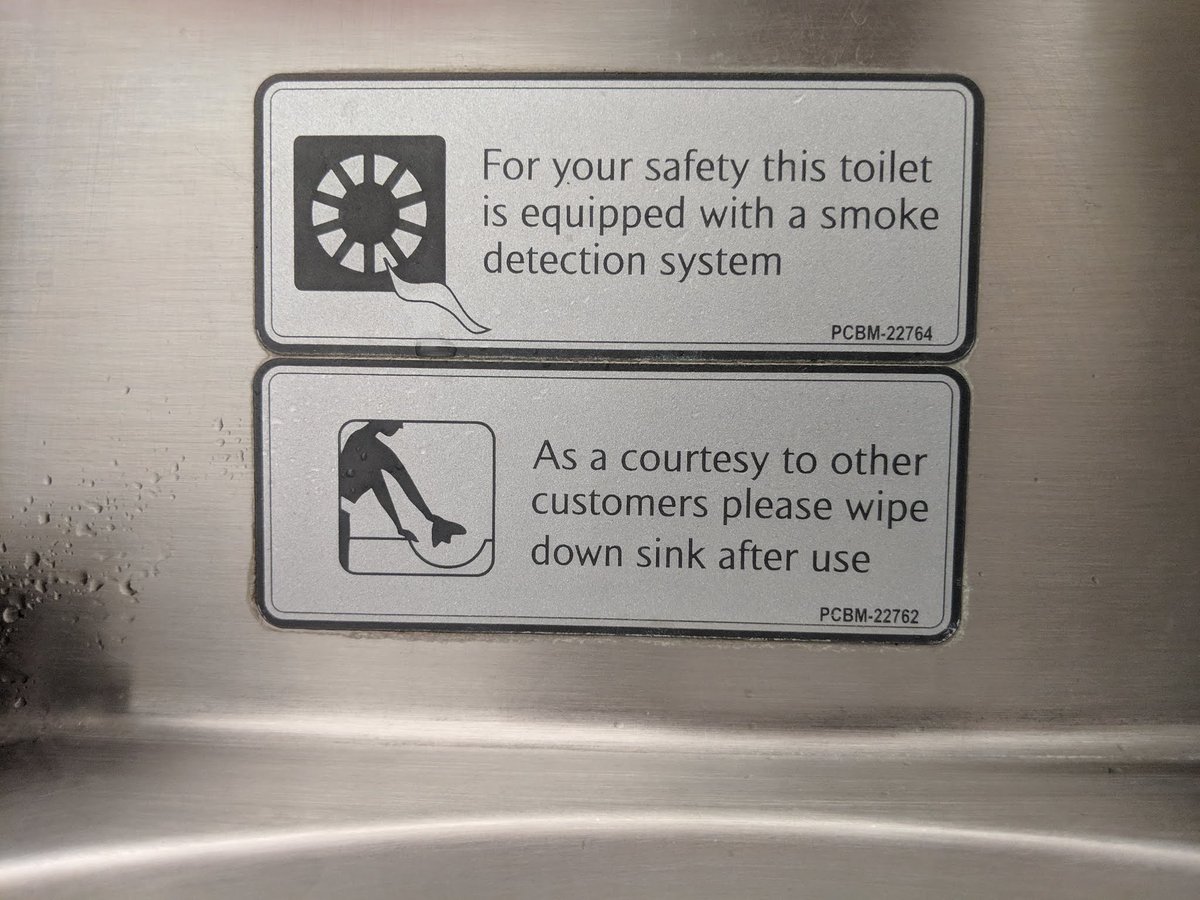 Sign "please wipe down the sink"