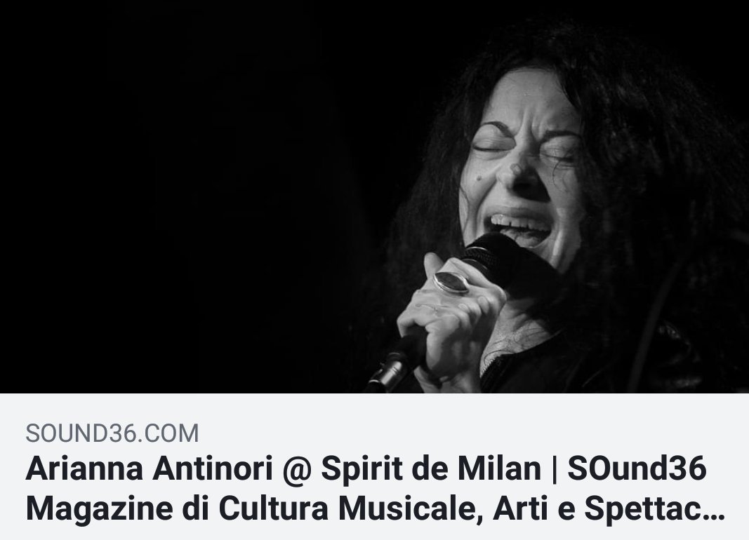 SOund36Magazine's tweet photo. E' stata una Festa che non avremmo voluto finisse mai: @ariannaantinori @ @spirit_de_milan ha suonato con musicisti favolosi, tra gli altri #Andy @Bluvertigoband / #Fluon.
Si è divertito per noi @sirgowain https://t.co/NpjutxA5Aq https://t.co/fyow8rYoAT