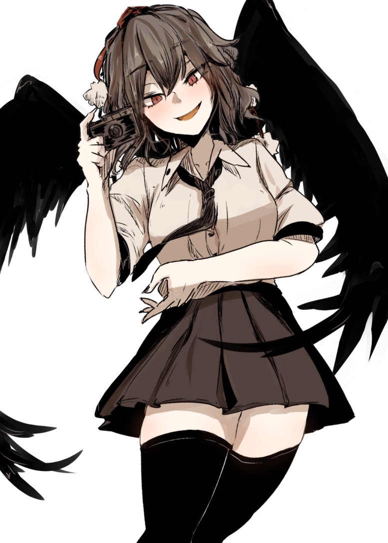 射命丸文 「文ちゃん(*'з`) 」|根黒のイラスト