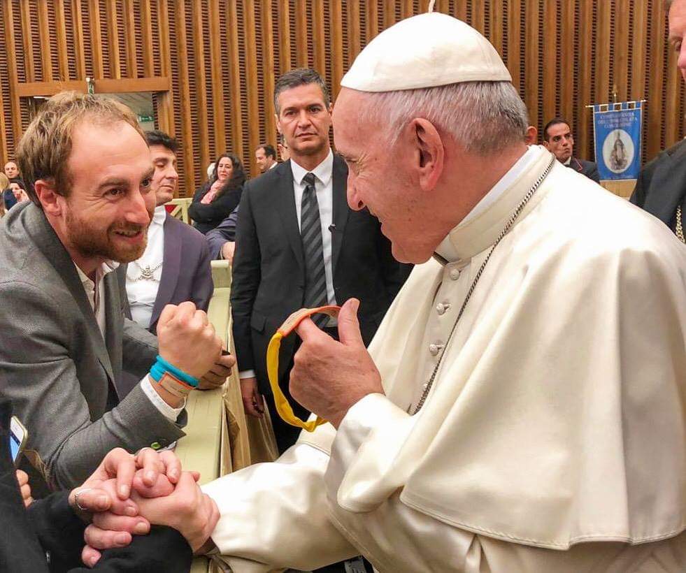Papa Francesco <a href="/Pontifex_it/">Papa Leone XIV</a> benedice il nostro percorso e tutte le persone incontrate e che incontreremo. Che emozione! 

Grazie a <a href="/LamonarcaLucia/">Lucia Lamonarca</a> che ci ha voluto al premio Premio San Bernardino, a @Egidio Maggioni e a tutto il team di May Comunication.
