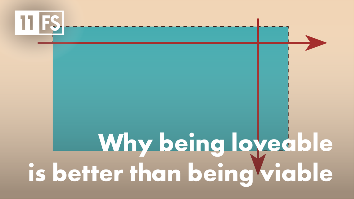 11FS's tweet photo. TL;DR – Creating something new is hard 🤔

The idea &amp; #design is the easy part; getting it in the hands of the customer is the hard part 💢🤷‍♀️

This is why a minimum “loveable” (not viable) #product is your new best friend 🤝

Read from @sytaylor 🤓👇

https://t.co/1Lgxzky8NE https://t.co/UYP5ArFcv2