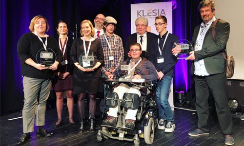 Handicap_fr's tweet photo. Prix Klesia #handicap : quatre lauréats récompensés ! https://t.co/p6llVp9QV7 https://t.co/bloV71socK
