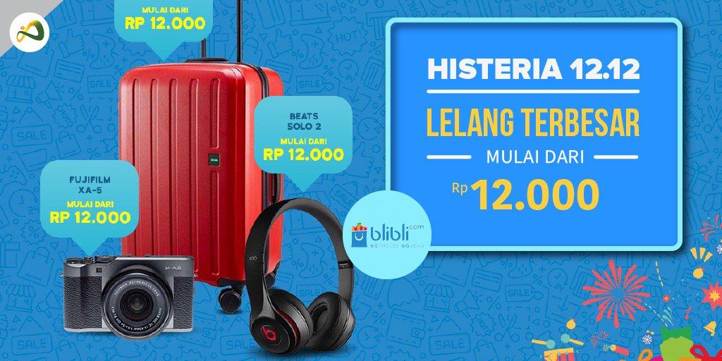 DanaXtra's tweet photo. Promo 12.12 Lelang Terbesar. 12 Hari Harga Spesial di Blibli Histeria 
https://t.co/IjXxPOmxxe https://t.co/OKUV8XLWdE