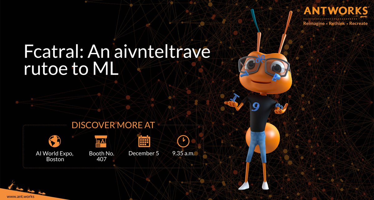 AntWorksGlobal's tweet photo. Join Govind Sandhu - Co-founder & CFO of #AntWorks, & Seth Adler - Editor of AIIA Network to demystify how #FractalScience is making #ML more adoptable & affordable. Don't miss this watershed AntWorks Key-Note session. Today, Wed, Dec 5, 9:35am. #AI #ANTstein #AntWorksIsFractal https://t.co/IStXUbdNbQ