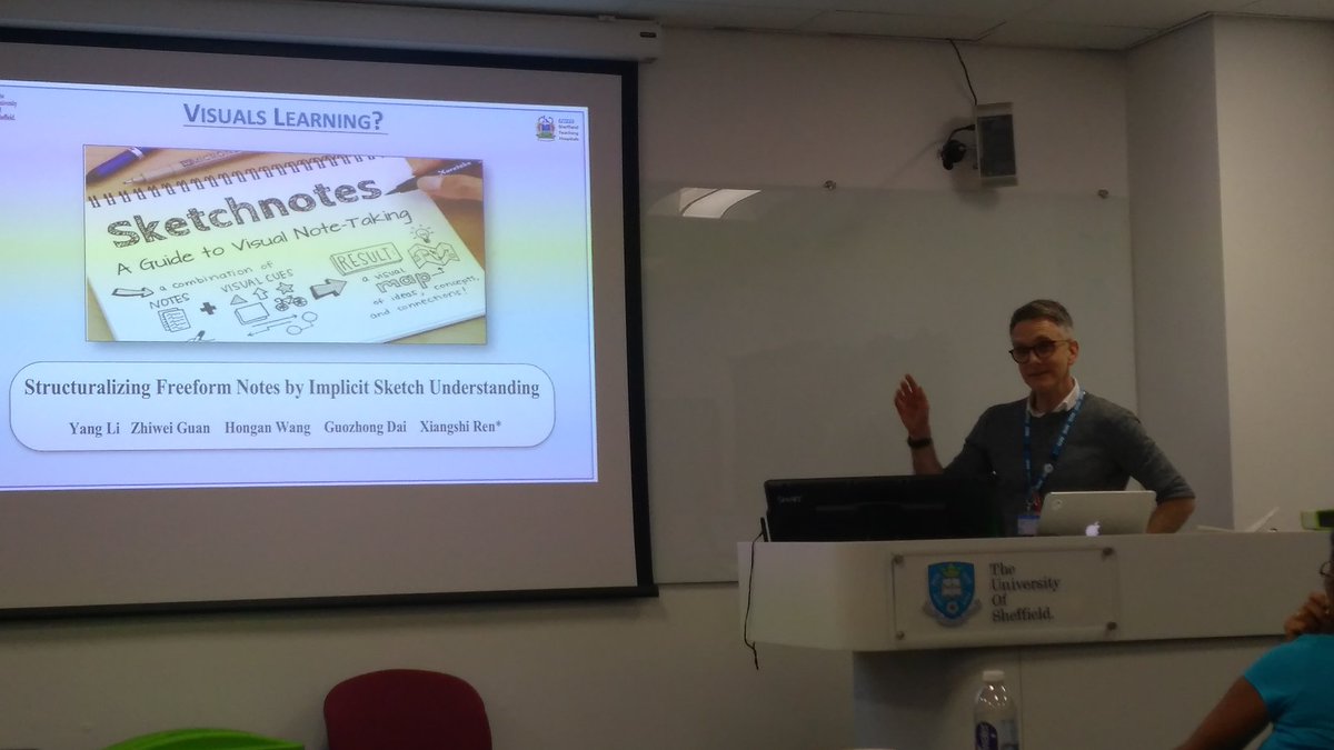dietitianflick's tweet photo. Learning about presenting from the presenter extraordinaire  @trott_nick Essentially use more swirly graphics 😉 #ridingthedigitalwave https://t.co/Ep65N5XINl