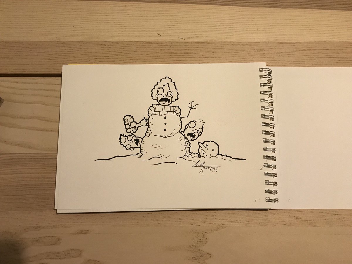 ZombiesThree's tweet photo. Work in progress... #winter #snowman #zombies #threelittlezombies #snowday https://t.co/RMxYyxe6WA