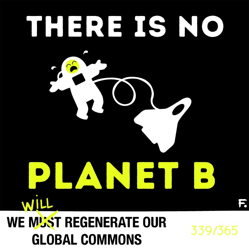 GuillaumeLagane's tweet photo. 339/365 - "There is no Planet B" @FCourtaigne for the #globalcommons initiative https://t.co/TR5tOpvjnH