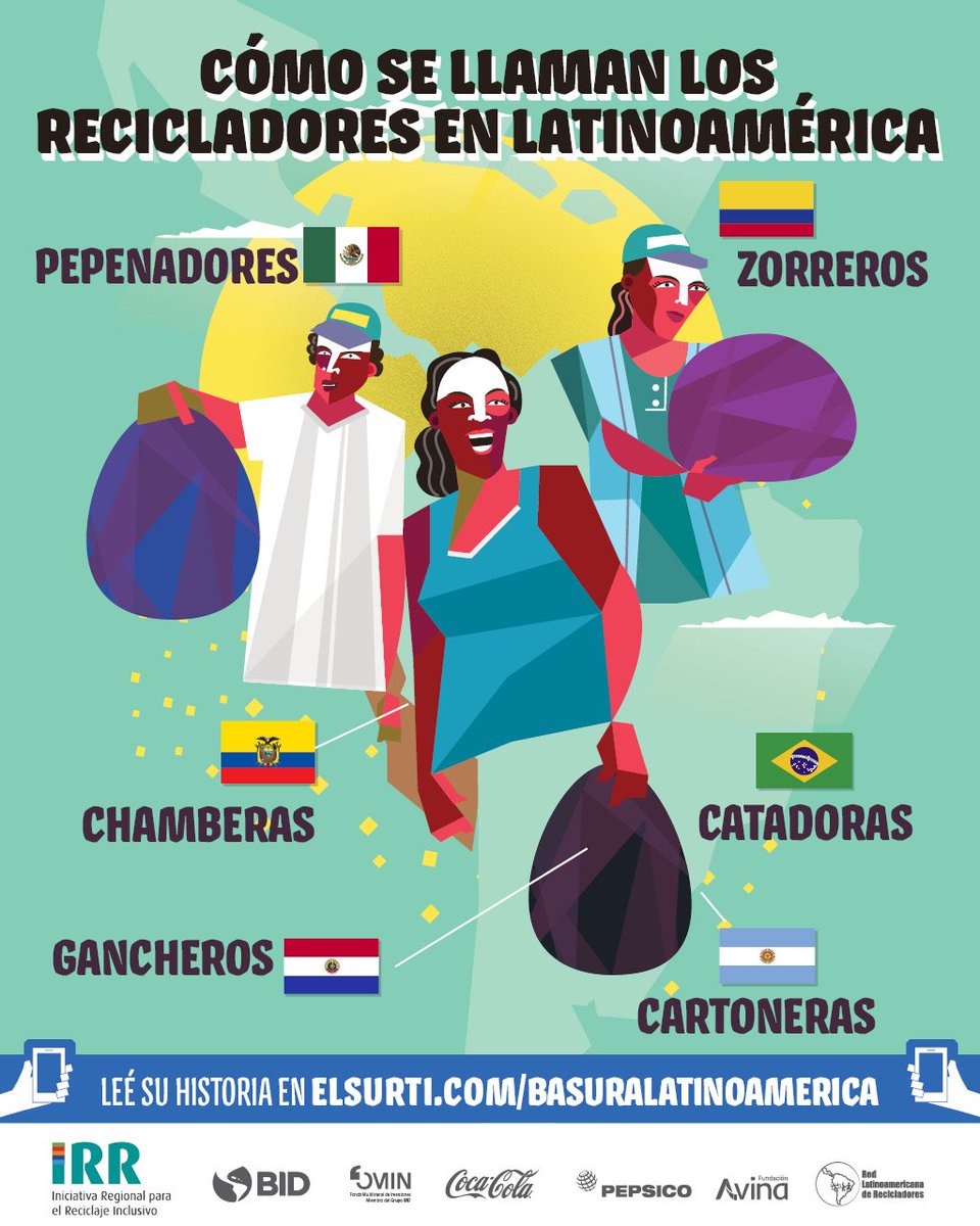 Latitud_R's tweet photo. ¿Ya recorriste el primer capítulo de la serie sobre #ReciclajeInclusivo en América Latina y el Caribe que estamos realizando junto a @elsurti ?

https://t.co/rJLYNJymst https://t.co/zJbLEwweAQ
