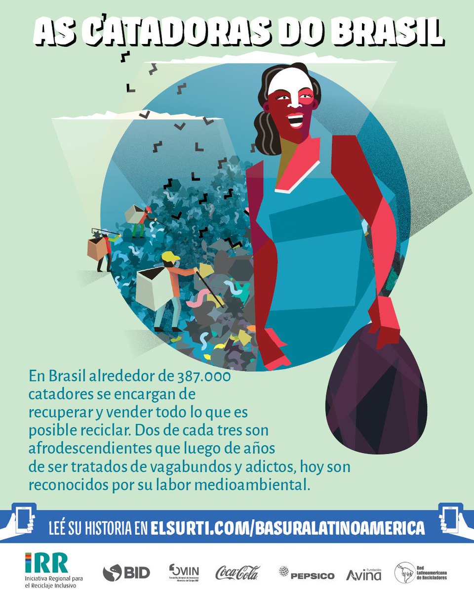 Latitud_R's tweet photo. ¿Ya recorriste el primer capítulo de la serie sobre #ReciclajeInclusivo en América Latina y el Caribe que estamos realizando junto a @elsurti ?

https://t.co/rJLYNJymst https://t.co/zJbLEwweAQ