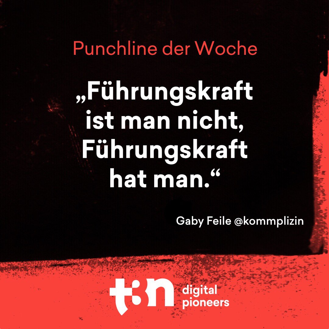 Besser Herunterbrechen geht nicht. Danke @kommplizin 💚

Führungskräfte müssen führen, nicht managen: —> t3n.de/news/fuehrungs…