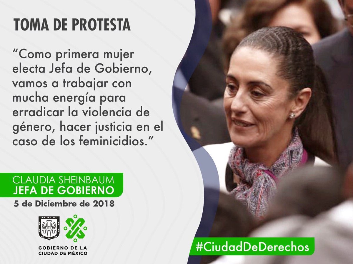 #TomaDeProtesta | Comprometida con las mujeres que habitan en la capital la #JefaDeGobierno trabajará por erradicar la violencia de género.