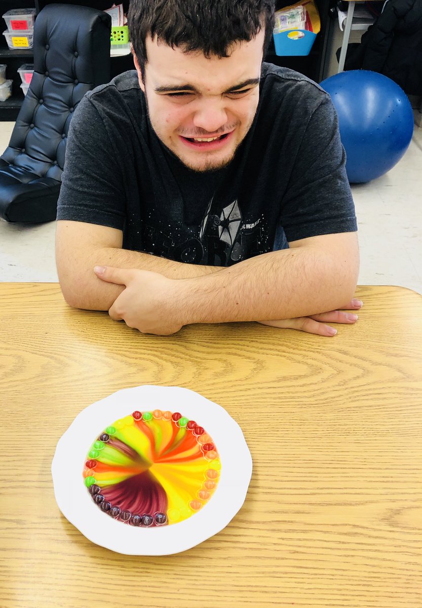 kateatBCSS's tweet photo. Nothing is more fun then #skittlesscience https://t.co/OOprE9G7q5