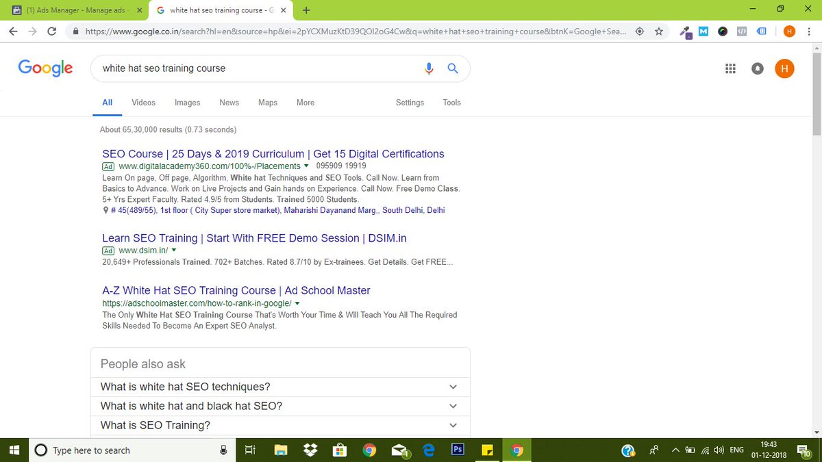 AdSchoolMaster's tweet photo. #seotrainingcourse #rank1ingoogle #adschoolmaster I ranked 1st on Google on query like "white hat seo training course" & I want to share exact strategies to achieve the same kind of results. To learn more, visit now - https://t.co/OkZjwk1MWy https://t.co/wIEmpi4QZ3