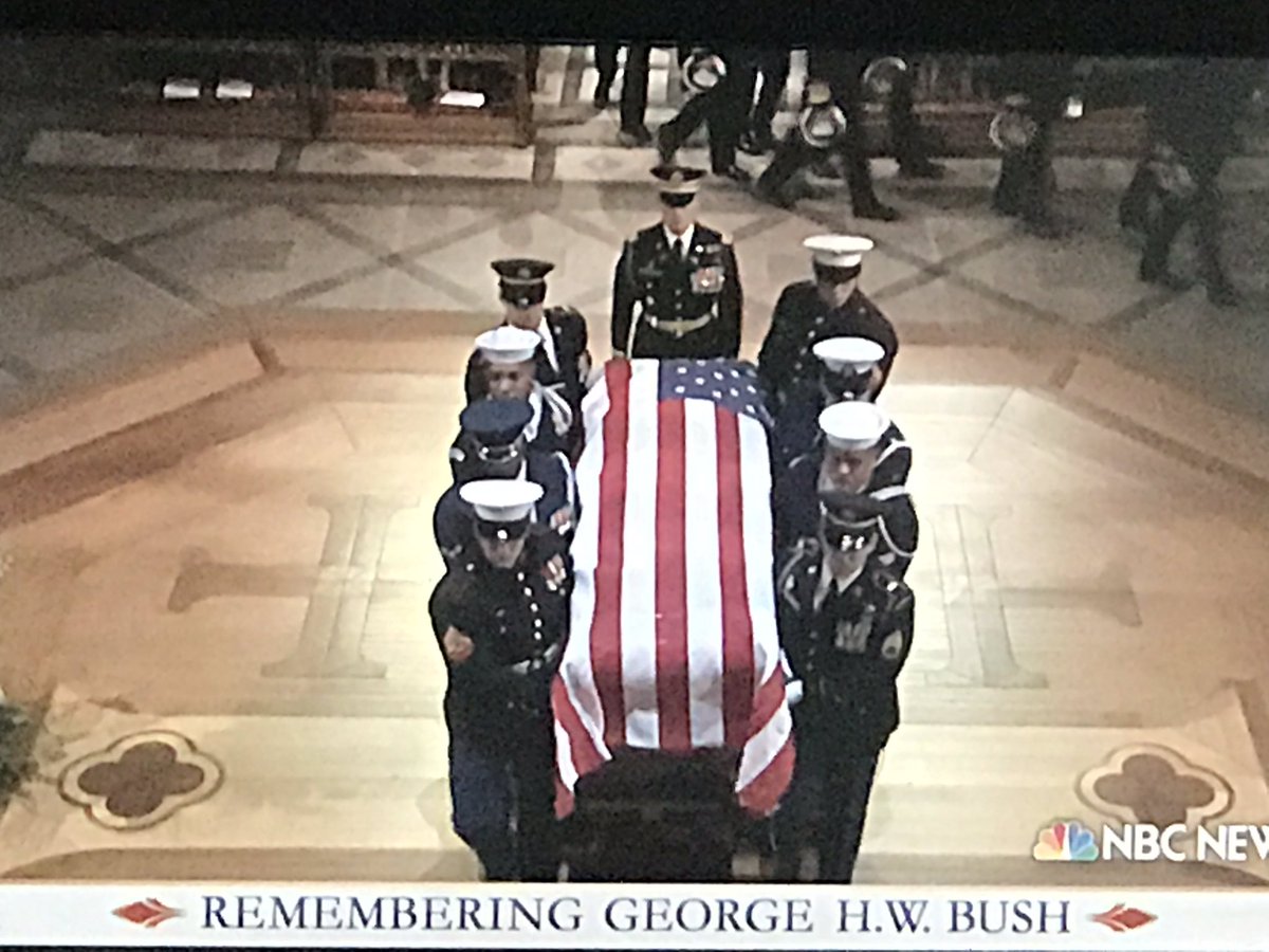 A nation mourns. Thank you for your service to our nation, President Bush.