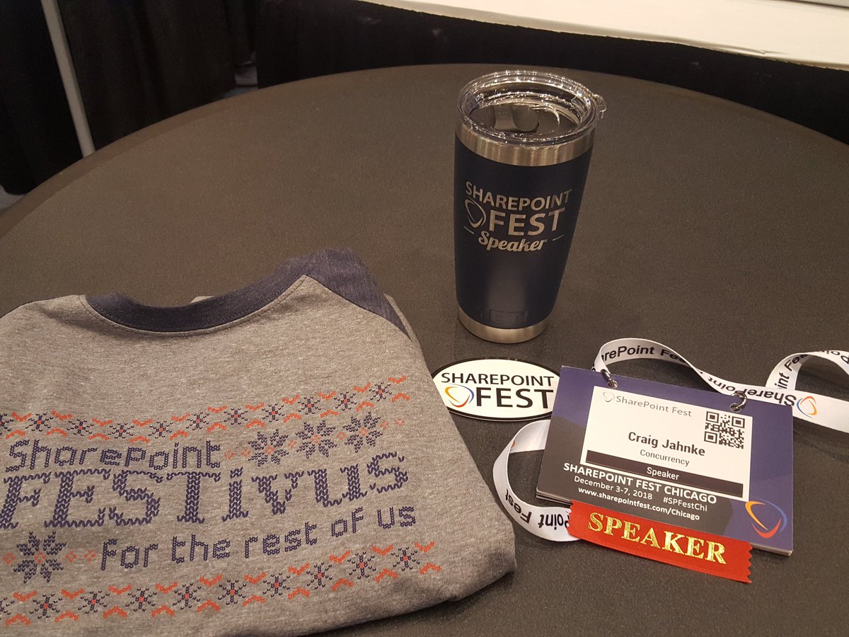 Craig4Tech's tweet image. Who&apos;s ready for @SharePointFest Chicago?!!? 😁 #SPFestChi #SharePoint #Office365 #OneDrive #Microsoft