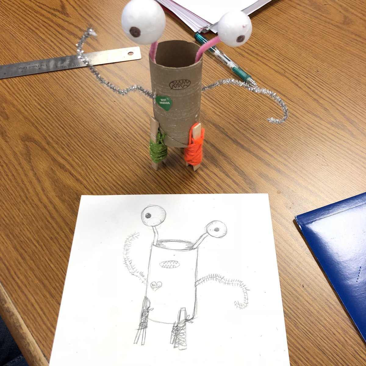 HussainAutos's tweet photo. Meet our new Engineering CAD mascots, which were created during LRC MakerSpace time!

Boo (Period 7) 
and
Tiny Box Tim (Period 8)

#Makerspace #EngineeringCAD #YesThisIsHighSchool https://t.co/LaT0SWfna6
