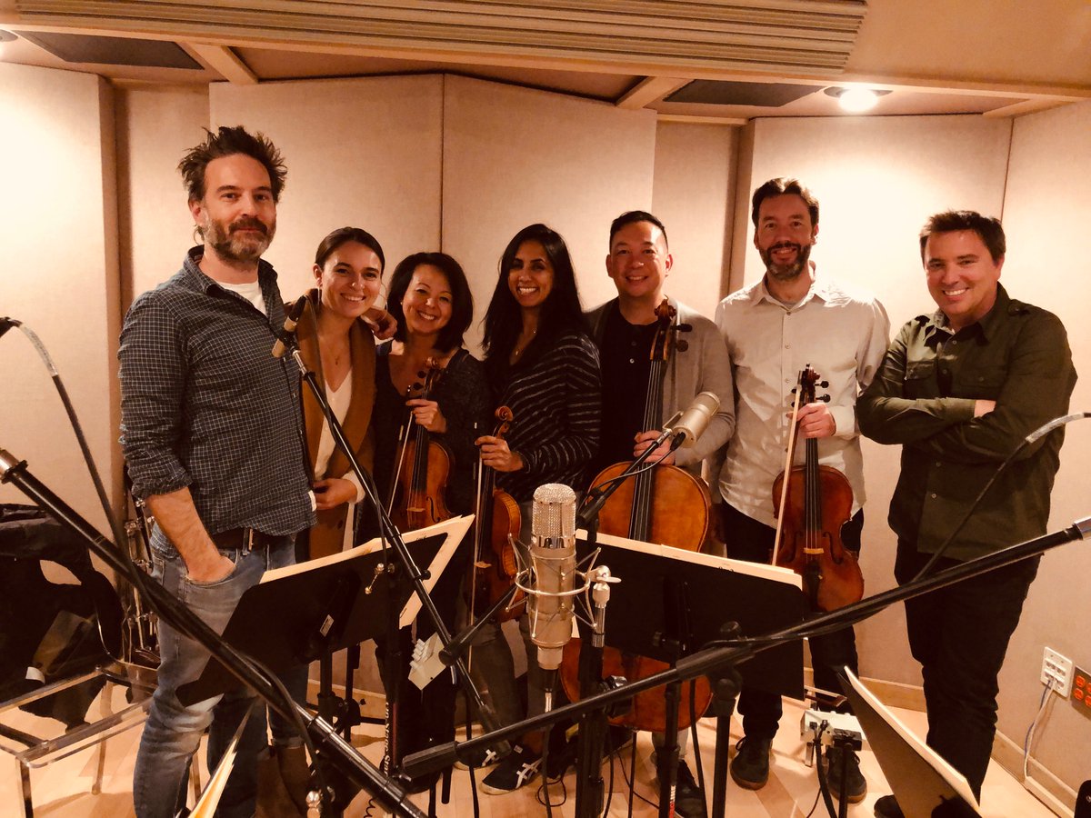 jeffersonrusso's tweet photo. Last recording session for #Counterpart season 2! Performed by the fantastic #LyrisQuartet. #MusicTeam @PerrineVirgile #MichaelPerfitt #Me https://t.co/dFt3vZAshF