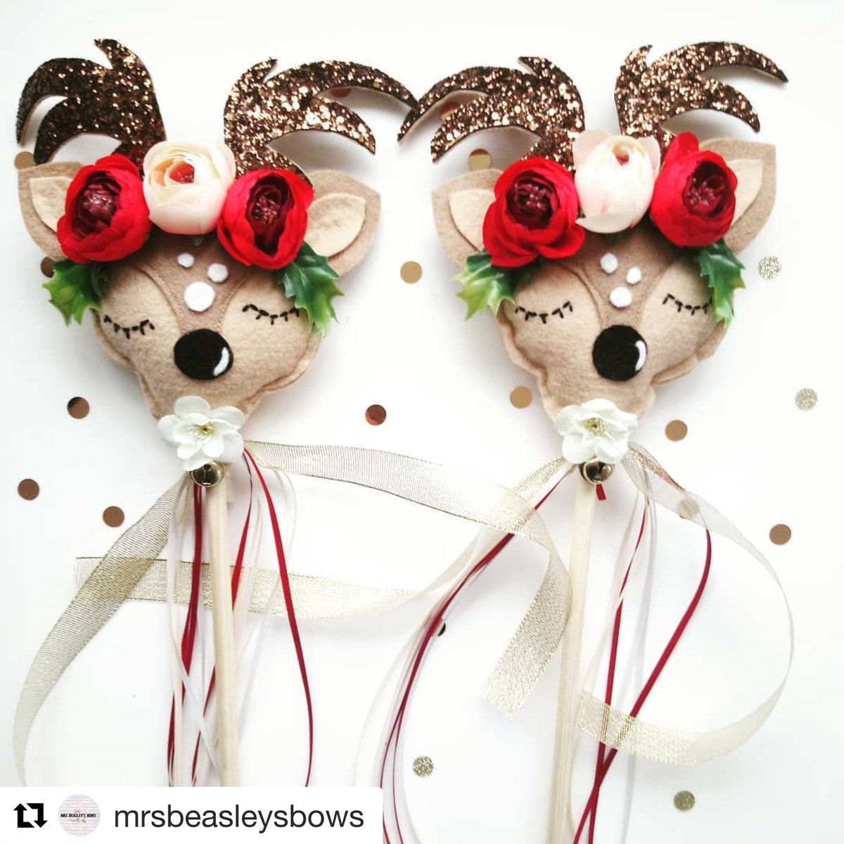 Only 1 reindeer wand left in the shop!! Come get her quick! #tonbridge #kent #maker #handmadeintheuk