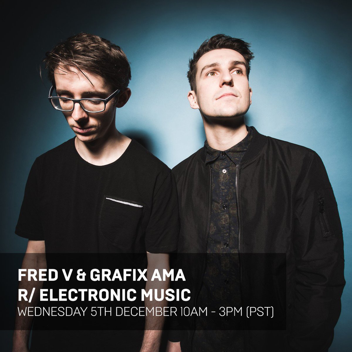 Fred V (@fredvmusic) on Twitter photo The <a href="/fredvgrafix/">Fred V & Grafix</a> AMA on reddit is starting in 15 minutes, here's the link:
old.reddit.com/r/electronicmu… The <a href="/fredvgrafix/">Fred V & Grafix</a> AMA on reddit is starting in 15 minutes, here's the link:
old.reddit.com/r/electronicmu…