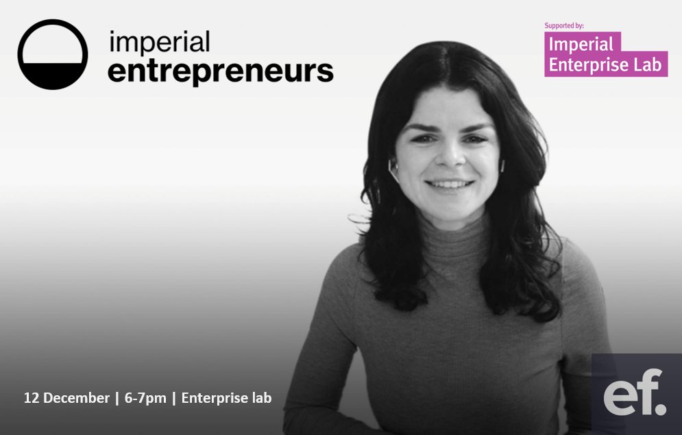 Join us at 6pm 12 December for a 40min casual fireside chat with Alice <a href="/Alicebentinck/">Alice Bentinck</a> the founder of Entrepreneur First! 

Get your FREE ticket at:
eventbrite.co.uk/e/fireside-cha…