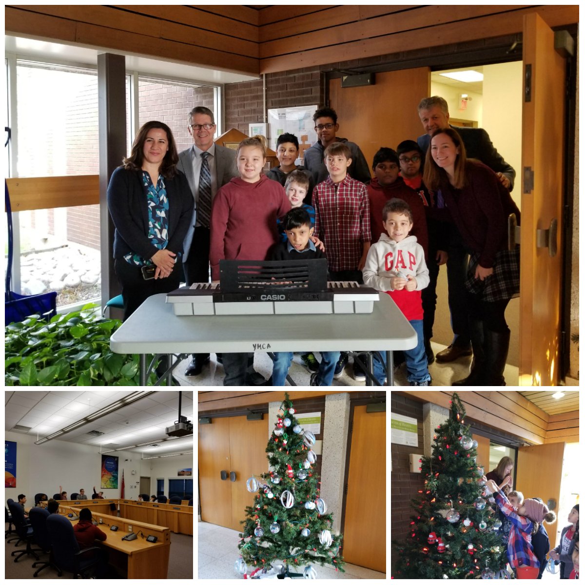 Thank you to students and staff from <a href="/SamSherratt/">Sam Sherratt</a> PS in Milton for helping everyone get into the holiday spirit this morning by decorating the tree at the <a href="/HaltonDSB/">HDSB</a> Education Centre.  The decorations are wonderful and the tree looks great!
