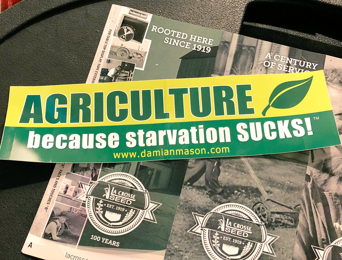 LaCrosseSeed's tweet photo. Fun night laughing with @DamianPMason &amp; his perspectives on all things #ag. Lets spread the word on the great things happening in #farms across the country! @SUSTAIN_ag #food #land #stewardship https://t.co/nzCIDg6wnz