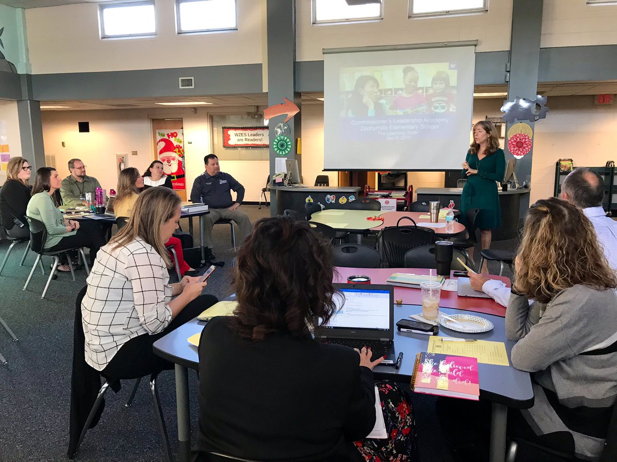 DrValleJ's tweet photo. .#Grow2Lead11 Learning Walk 3 is underway @WZESBulldogs @pascoschools #FLBDLA. We are looking forward the collaborative learning that will take place today. #GoBulldogs https://t.co/gvGX8g6tqV
