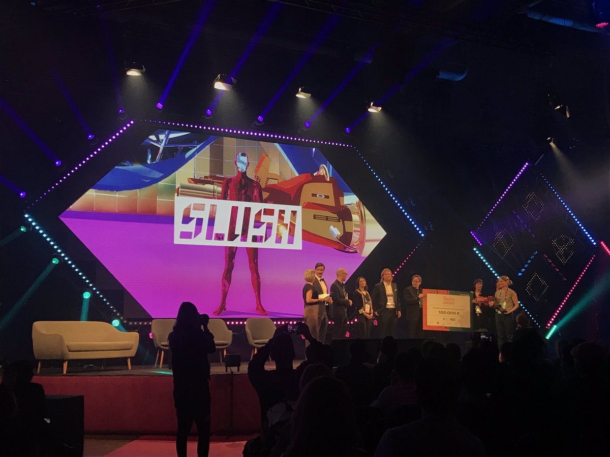 The #skolarward at #slush18 goes to @JernstromSandra’s idea on changing the way we treat cancer. Awesomeness! Congrats 👏🏼