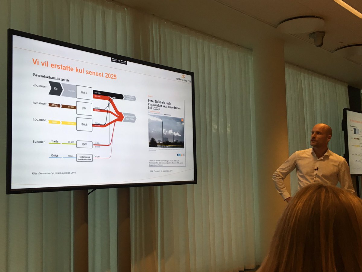 Kim Winther fra Fjernvarme Fyn til #dkpol: Vi efterlyser langsigtede rammer, så @fjernvarmefyn ved, hvad de har at forholde sig til når de gerne vil bidrage til #dkgreen. Det ser ved DI Bioenergis årsdag i dag.