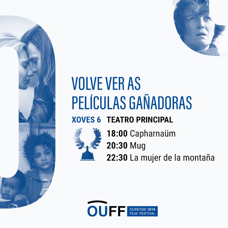 ouffestival's tweet photo. Ei, que inda queda moito cine! Hoxe poderás ver no Teatro Principal as películas premiadas do #OUFF2018 con entrada de balde https://t.co/CSdXIJpOLs