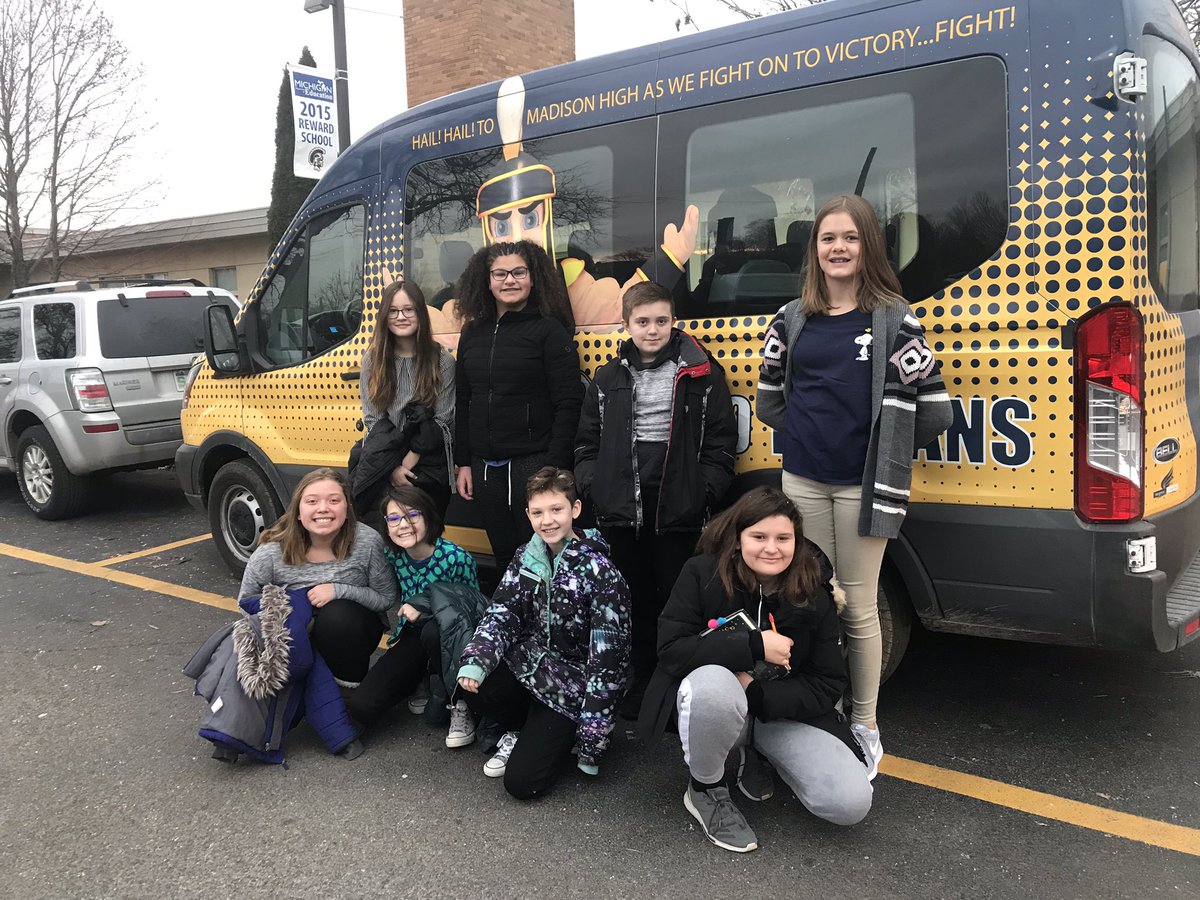 jbrandeberry's tweet photo. Madison sixth graders are headed to the Macul Student Showcase in Lansing to share their websites and their coding knowledge #maculsts @Trojans_Madison @mar10g https://t.co/ab8dXnWR7y
