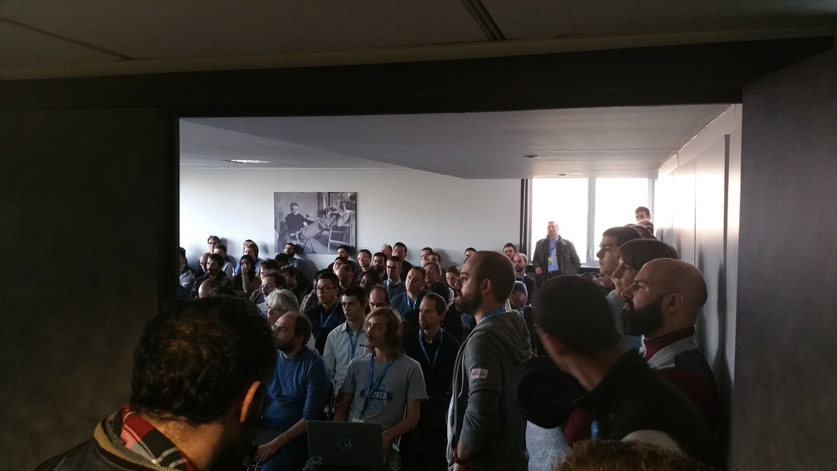 ste_vincent's tweet photo. Les 4 tracks TECH du jour victimes de leur succès !! 
#SallesCombles #Happy
@OSS_Paris #OpenSource 
Merci a mes track leaders d avoir élaboré ce super programme !! @sfermigier @chrissauthier @HerrGuichard @cravalec https://t.co/HD6efTlnyN